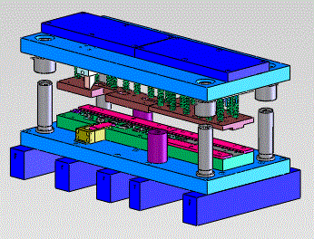 Custom 3-D Model of a 15 Station Die